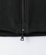 画像をギャラリービューアに読み込む, OPPOSE DUALITY-オポーズデュアリティのNO COLLAR RIB ZIP TOPのBLACK公式通販サイトsession福岡セレクトショップ
