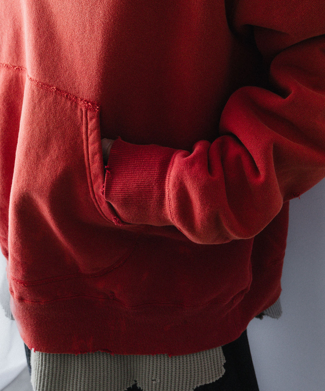 concause-コンコースのFRONT ZIP AFTER HOODIEのRED公式通販サイトsession福岡セレクトショップ