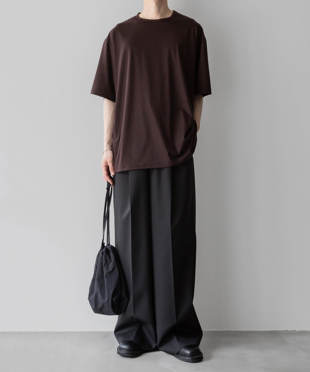 【KANEMASA PHIL.】カネマサフィル36G WOOL SILKY TEEのBROWNの公式通販サイトsession福岡セレクトショップ