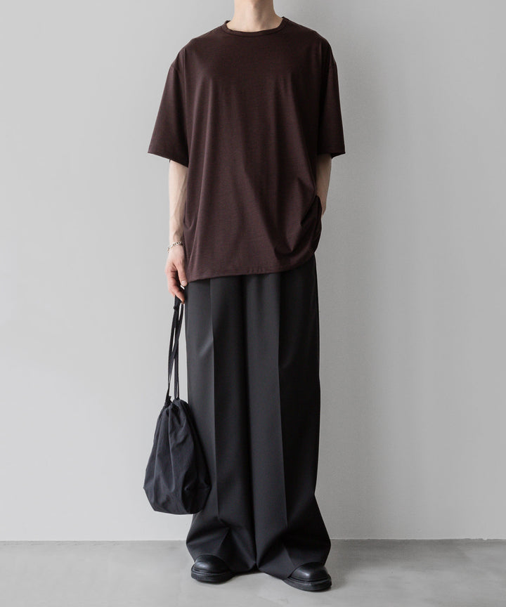 【KANEMASA PHIL.】カネマサフィル36G WOOL SILKY TEEのBROWNの公式通販サイトsession福岡セレクトショップ