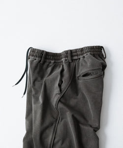 KANEMASA PHIL.】36G FINE SWEAT DRAPING EASY PANTS - CHARCOAL