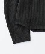 画像をギャラリービューアに読み込む, OPPOSE DUALITY-オポーズデュアリティのNO COLLAR RIB ZIP TOPのBLACK公式通販サイトsession福岡セレクトショップ
