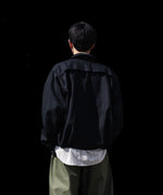 画像をギャラリービューアに読み込む, INTÉRIM - インテリムのSILK LINEN HYPER BIG SHORT DRIZZLER JACKETのBLACK公式通販サイトsession福岡セレクトショップ
