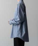 画像をギャラリービューアに読み込む, ssstein(シュタイン)の24AWコレクション OVERSIZED STANDARD SHIRT - BLUE 公式通販サイトsession福岡セレクトショップ
