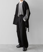 画像をギャラリービューアに読み込む, UJOH ウジョーのBELTED WIDE STRAIGHT PNT BLACKの公式通販サイトsession福岡セレクトショップ
