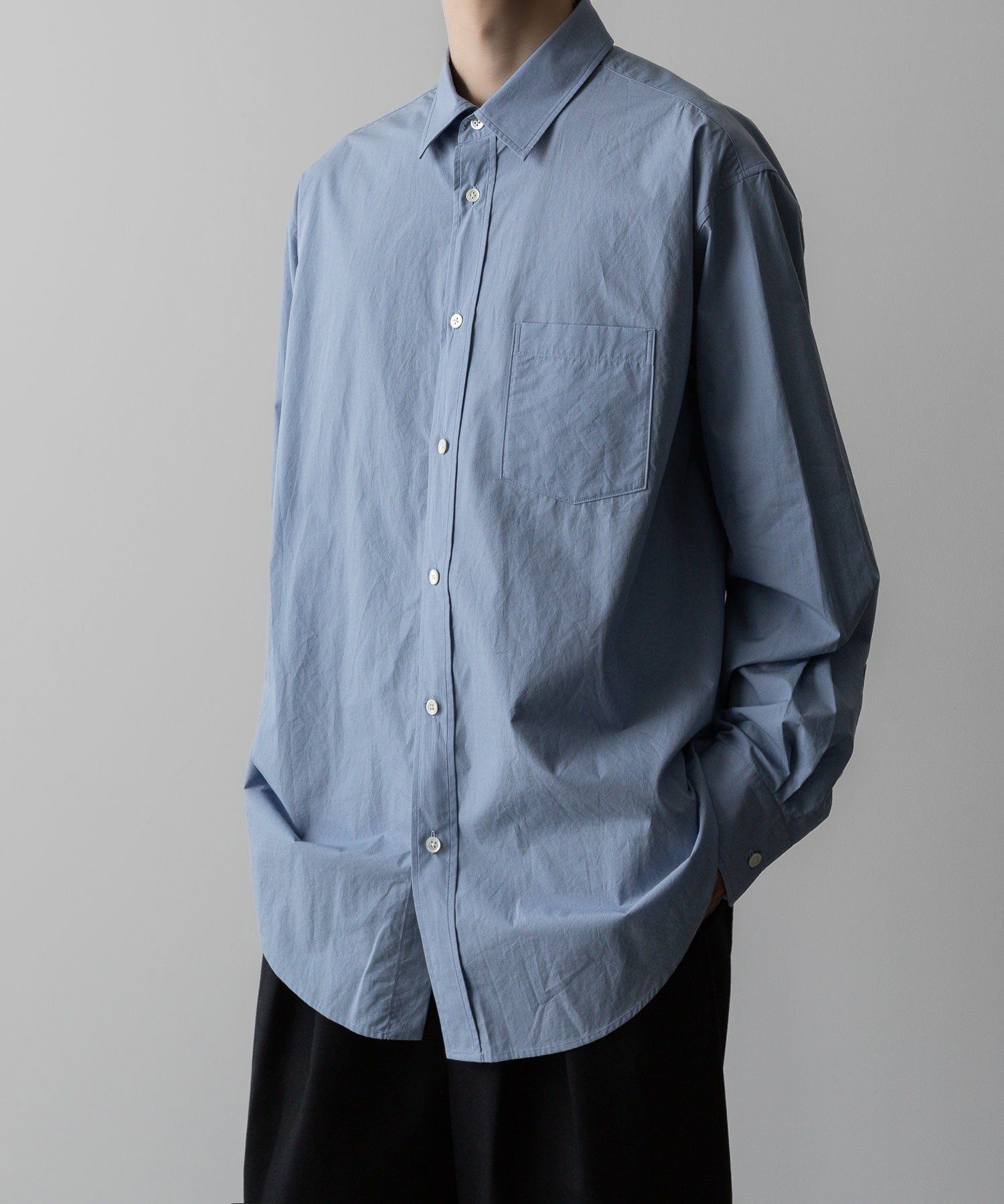 ssstein(シュタイン)の24AWコレクション OVERSIZED STANDARD SHIRT - BLUE 公式通販サイトsession福岡セレクトショップ