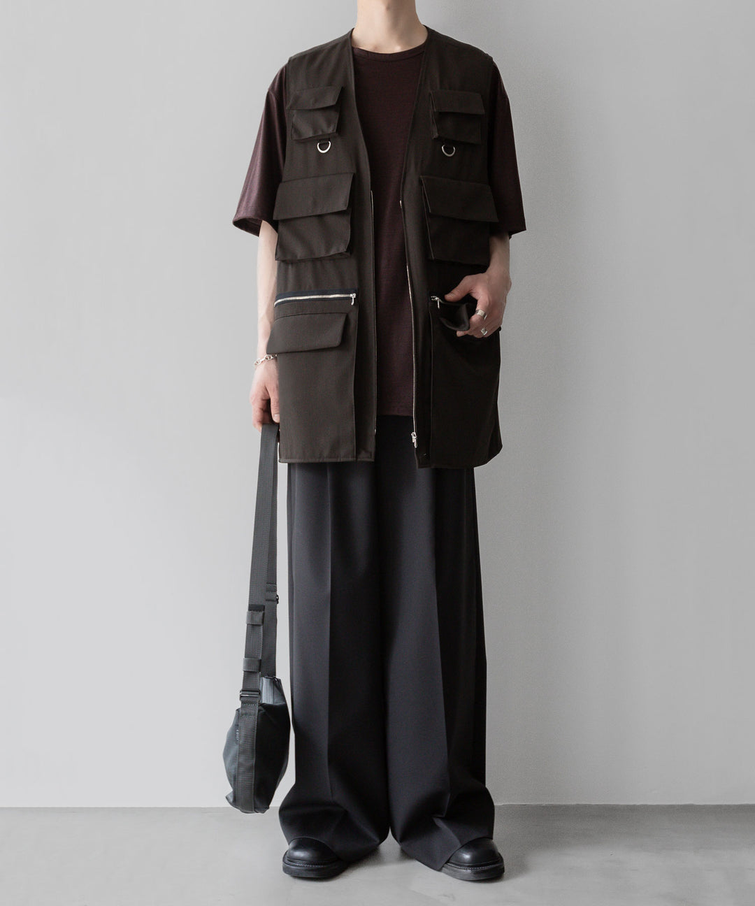 【KANEMASA PHIL.】カネマサフィル36G WOOL SILKY TEEのBROWNの公式通販サイトsession福岡セレクトショップ