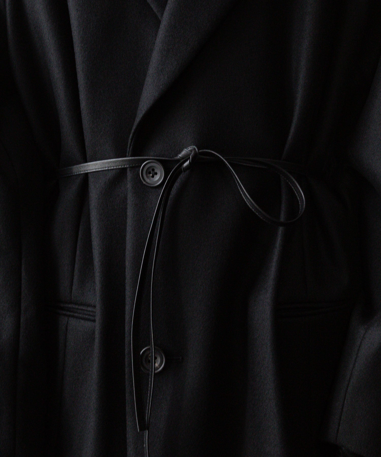 ssstein(シュタイン)の24AWコレクション OVERSIZED MAXI-LENGTH PEAKED LAPEL COAT - BLACK 公式通販サイトsession福岡セレクトショップ