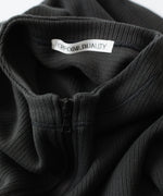 画像をギャラリービューアに読み込む, OPPOSE DUALITY-オポーズデュアリティのNO COLLAR RIB ZIP TOPのBLACK公式通販サイトsession福岡セレクトショップ
