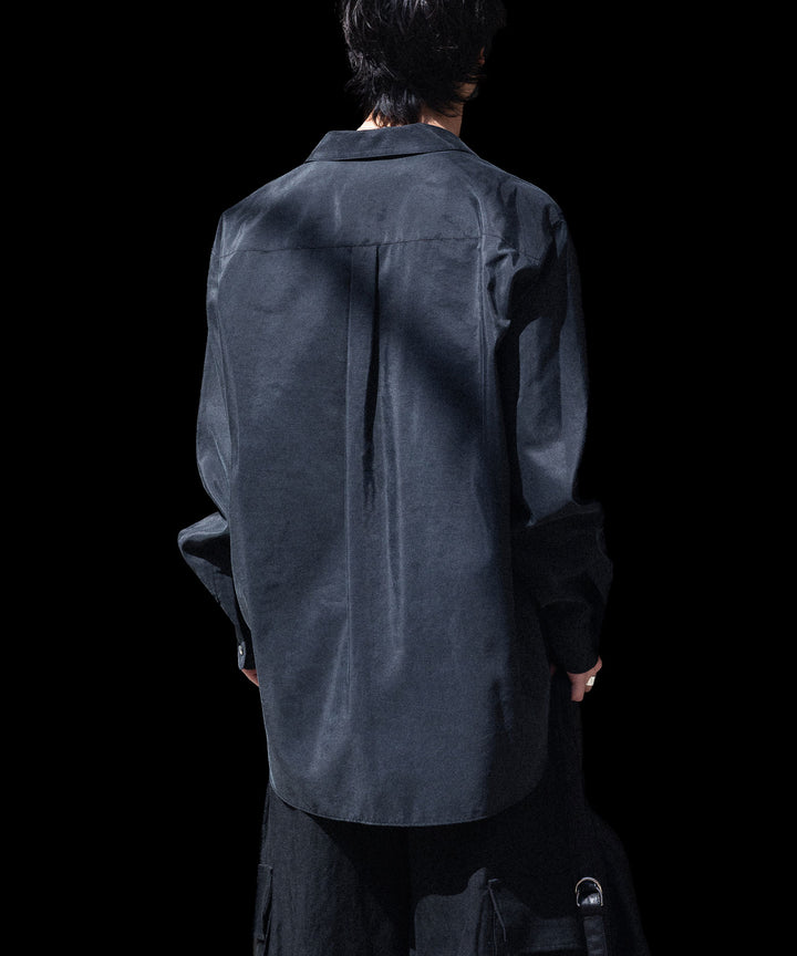 ssstein(シュタイン)のSILK NYLON SKIPPER SHIRT - BLACKの公式通販サイトsession福岡セレクトショップ