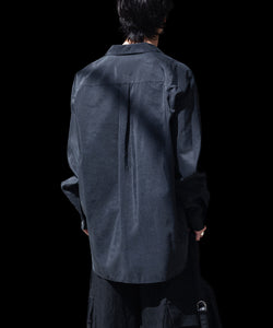 ssstein / シュタイン】SILK NYLON SKIPPER SHIRT - BLACK | 公式通販
