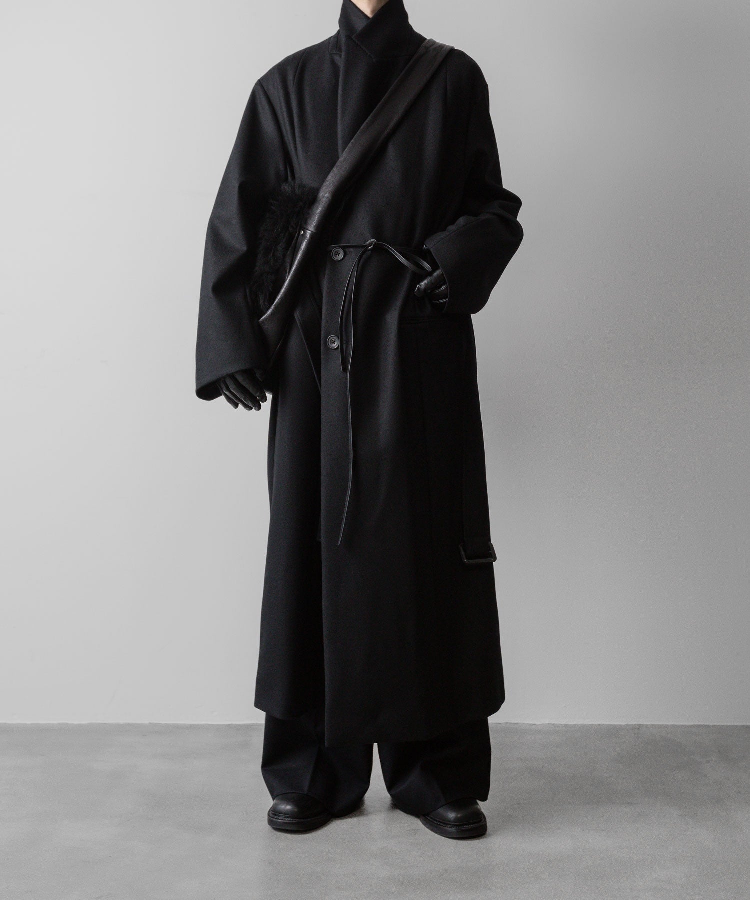 ssstein(シュタイン)の24AWコレクション OVERSIZED MAXI-LENGTH PEAKED LAPEL COAT - BLACK 公式通販サイトsession福岡セレクトショップ