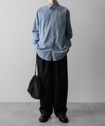 画像をギャラリービューアに読み込む, ssstein(シュタイン)の24AWコレクション EASY WIDE TROUSERS (2/72 WOOL GABARDINE) - BLACK 公式通販サイトsession福岡セレクトショップ
