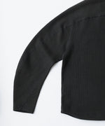 画像をギャラリービューアに読み込む, 【OPPOSE DUALITY】NO COLLAR RIB ZIP TOP - BLACK
