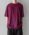 【KANEMASA PHIL.】36G WOOL SILKY TEE - PURPLE