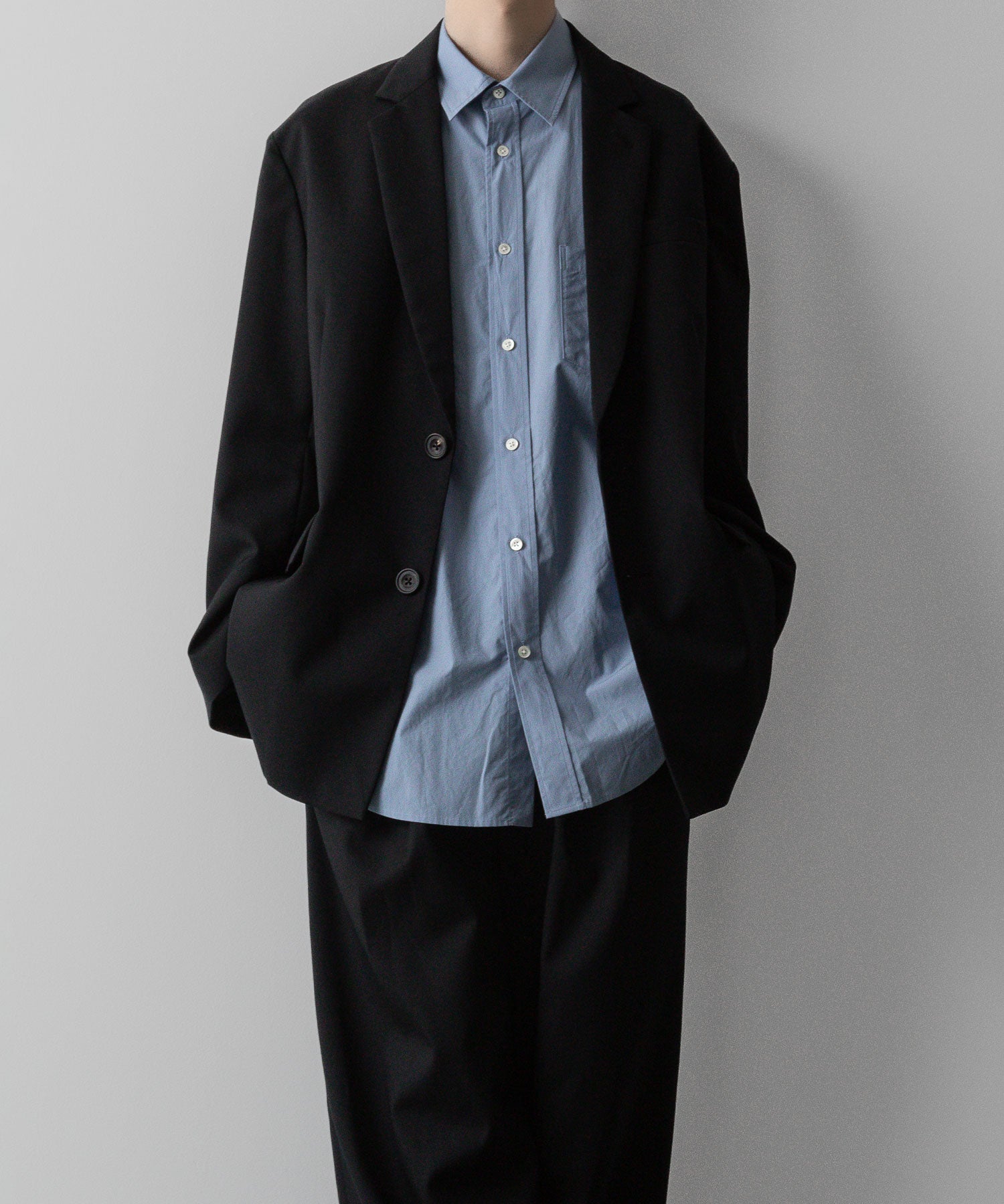 ssstein(シュタイン)の24AWコレクション OVERSIZED STANDARD SHIRT - BLUE 公式通販サイトsession福岡セレクトショップ