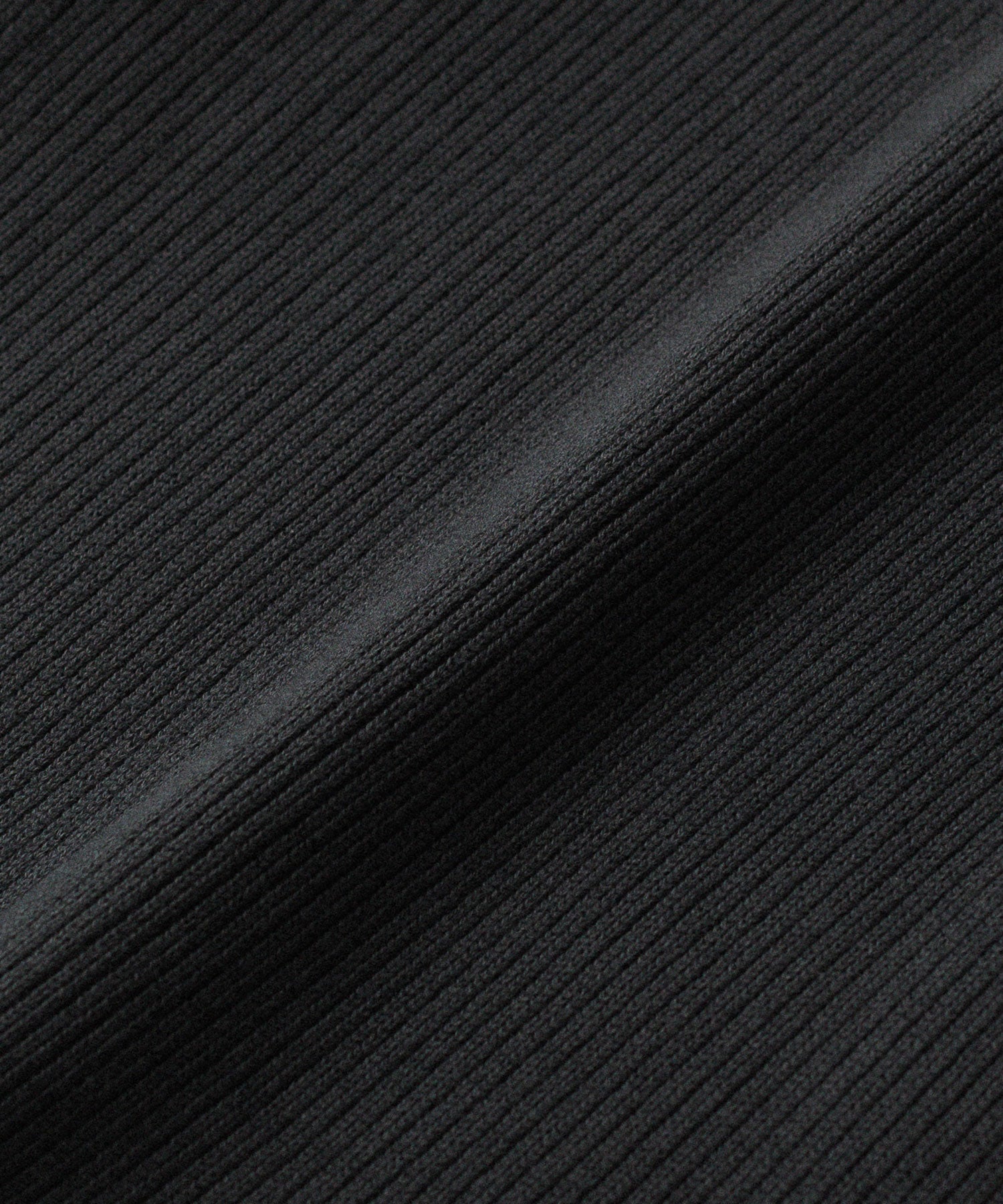 OPPOSE DUALITY-オポーズデュアリティのNO COLLAR RIB ZIP TOPのBLACK公式通販サイトsession福岡セレクトショップ