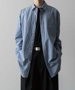 画像をギャラリービューアに読み込む, ssstein(シュタイン)の24AWコレクション OVERSIZED STANDARD SHIRT - BLUE 公式通販サイトsession福岡セレクトショップ
