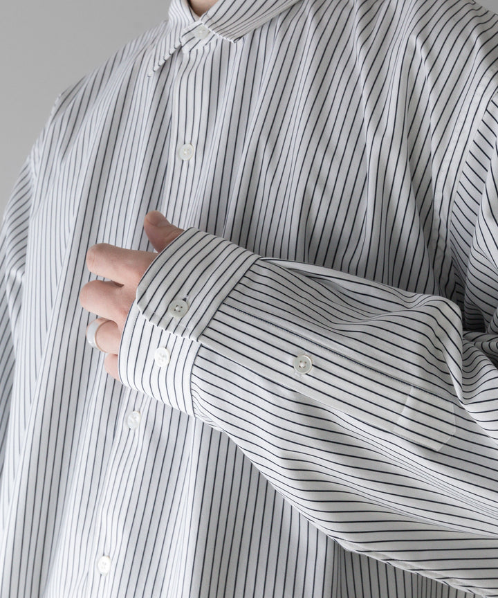 【KANEMASA PHIL.】カネマサフィル 46G ATOMOSPHERE STRIPE SHIRT - WHITE×NAVY sessionセッション福岡セレクトショップ 公式通販サイト