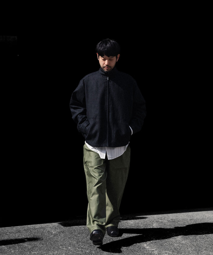 INTÉRIM インテリムGIZA BACK SATIN FRENCH AIR FORCE MECHANIC PANTSのOLIVE 公式通販サイトsession福岡セレクトショップ