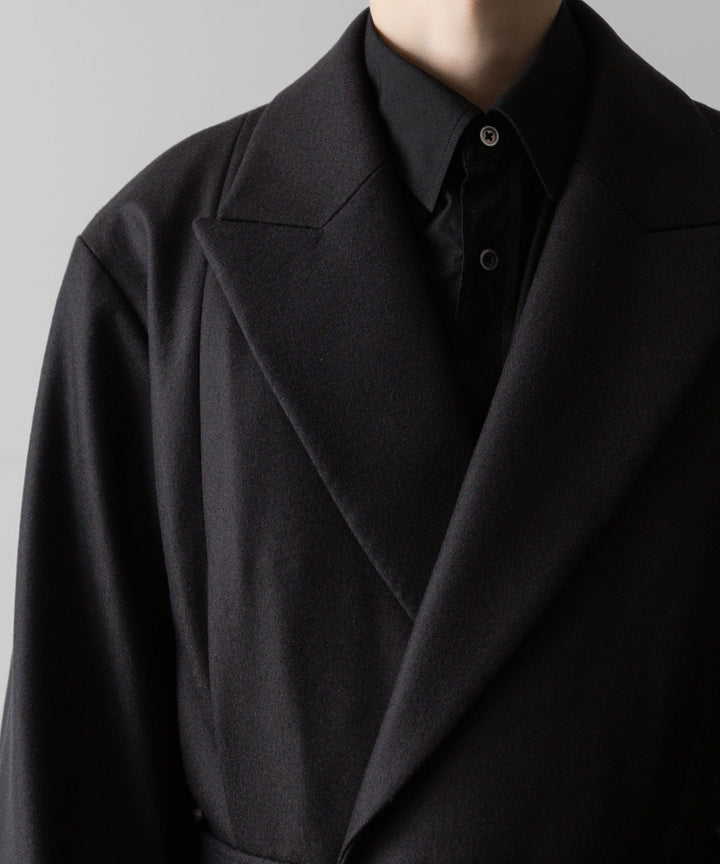 ssstein(シュタイン)の24AWコレクション OVERSIZED MAXI-LENGTH PEAKED LAPEL COAT - DARK CHARCOAL 公式通販サイトsession福岡セレクトショップ
