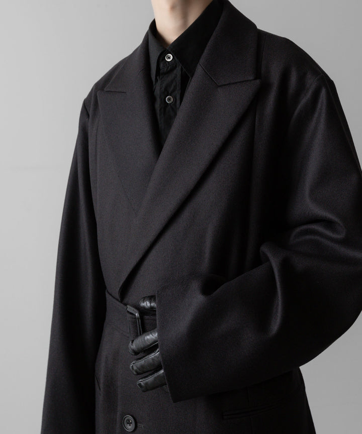ssstein(シュタイン)の24AWコレクション OVERSIZED MAXI-LENGTH PEAKED LAPEL COAT - DARK CHARCOAL 公式通販サイトsession福岡セレクトショップ