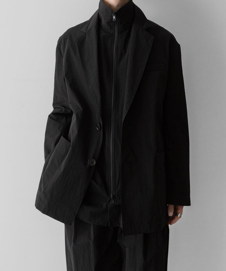 ssstein(シュタイン)の WINDPROOF NYLON SINGLE BREASTED JACKET - BLACKの公式通販サイトsession福岡セレクトショップ