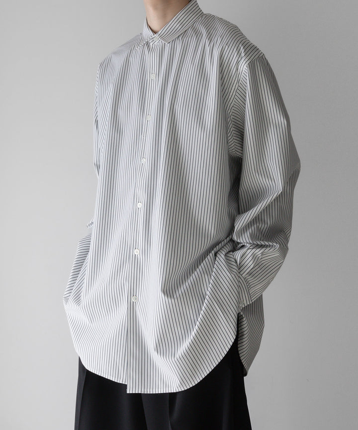 【KANEMASA PHIL.】カネマサフィル 46G ATOMOSPHERE STRIPE SHIRT - WHITE×NAVY sessionセッション福岡セレクトショップ 公式通販サイト