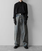 画像をギャラリービューアに読み込む, ssstein(シュタイン)のC/SI TWILL OVERSIZED REGULAR COLLAR SHIRT - BLACKの公式通販サイトsession福岡セレクトショップ
