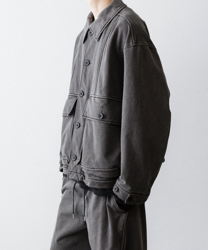 KANEMASA PHIL. カネマサフフィル36G FINE SWEAT WORK JACKETのCHARCOAL PIGMENT公式通販サイトsession福岡セレクトショップ