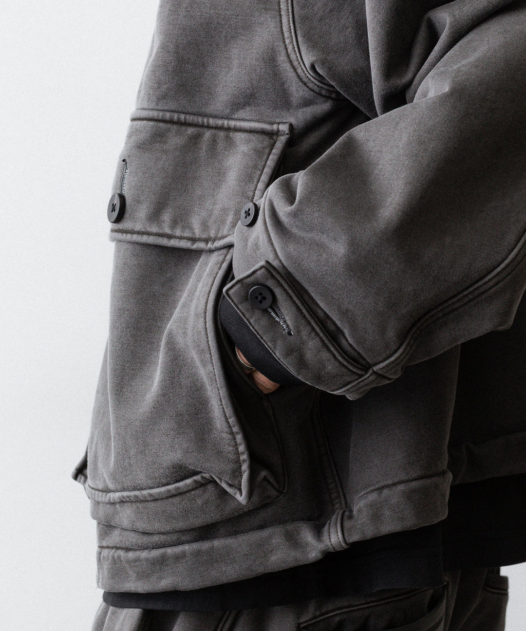 KANEMASA PHIL. カネマサフフィル36G FINE SWEAT WORK JACKETのCHARCOAL PIGMENT公式通販サイトsession福岡セレクトショップ