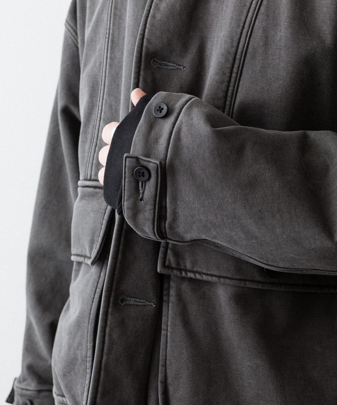 KANEMASA PHIL. カネマサフフィル36G FINE SWEAT WORK JACKETのCHARCOAL PIGMENT公式通販サイトsession福岡セレクトショップ