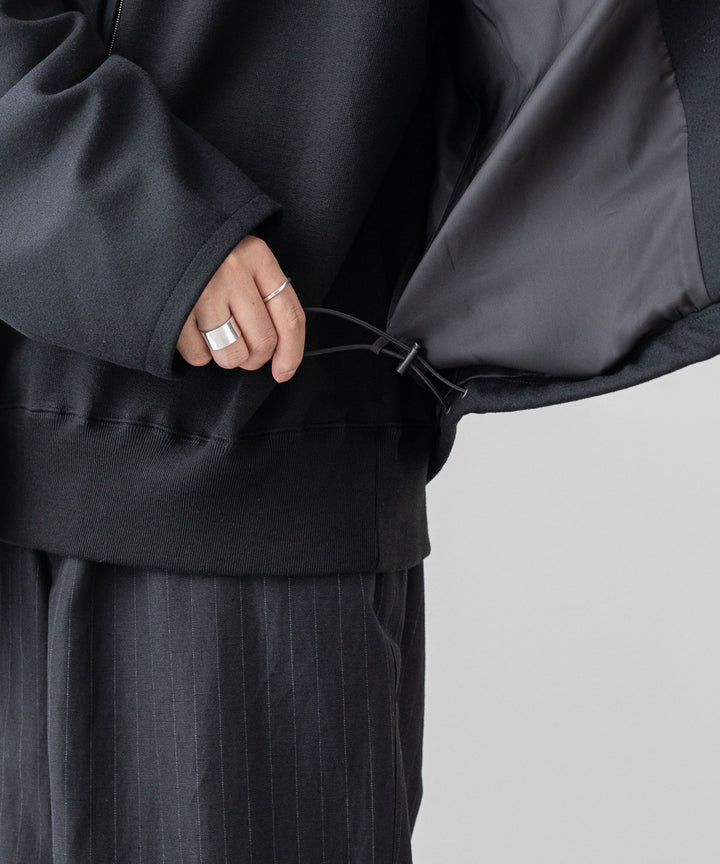 stein(シュタイン)の23AWコレクションMELTON STAND COLLAR ZIP SHORT JACKETのBLACK sessionセッション福岡セレクトショップ 公式通販サイト