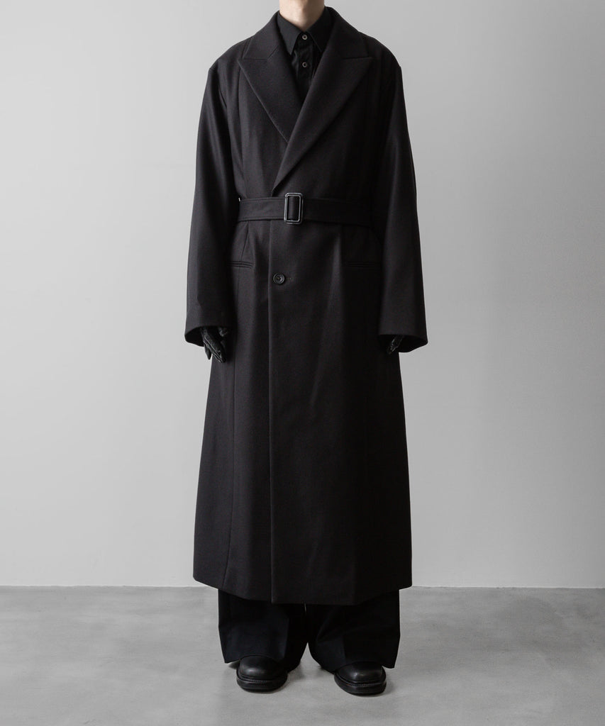 ssstein / シュタイン】OVERSIZED MAXI-LENGTH PEAKED LAPEL COAT