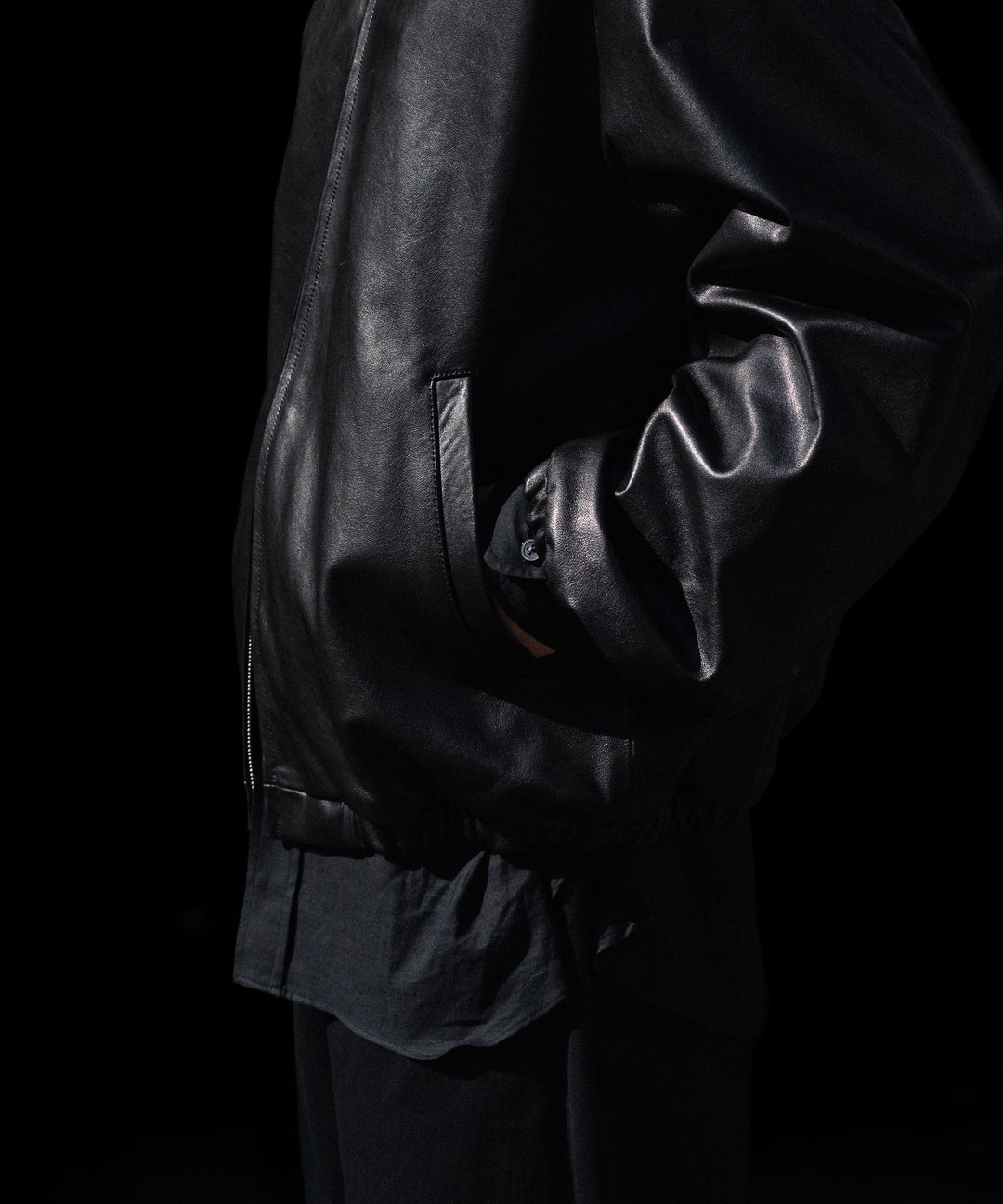ssstein(シュタイン)のLAMBS LEATHER LIGHT ZIP JACKET - BLACKの公式通販サイトsession福岡セレクトショップ