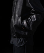 画像をギャラリービューアに読み込む, ssstein(シュタイン)のLAMBS LEATHER LIGHT ZIP JACKET - BLACKの公式通販サイトsession福岡セレクトショップ
