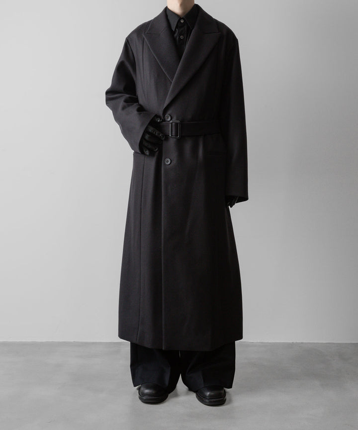 ssstein(シュタイン)の24AWコレクション OVERSIZED MAXI-LENGTH PEAKED LAPEL COAT - DARK CHARCOAL 公式通販サイトsession福岡セレクトショップ