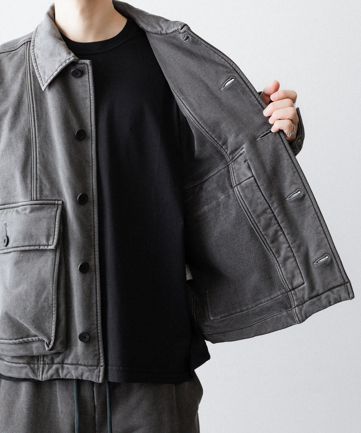 KANEMASA PHIL. カネマサフフィル36G FINE SWEAT WORK JACKETのCHARCOAL PIGMENT公式通販サイトsession福岡セレクトショップ