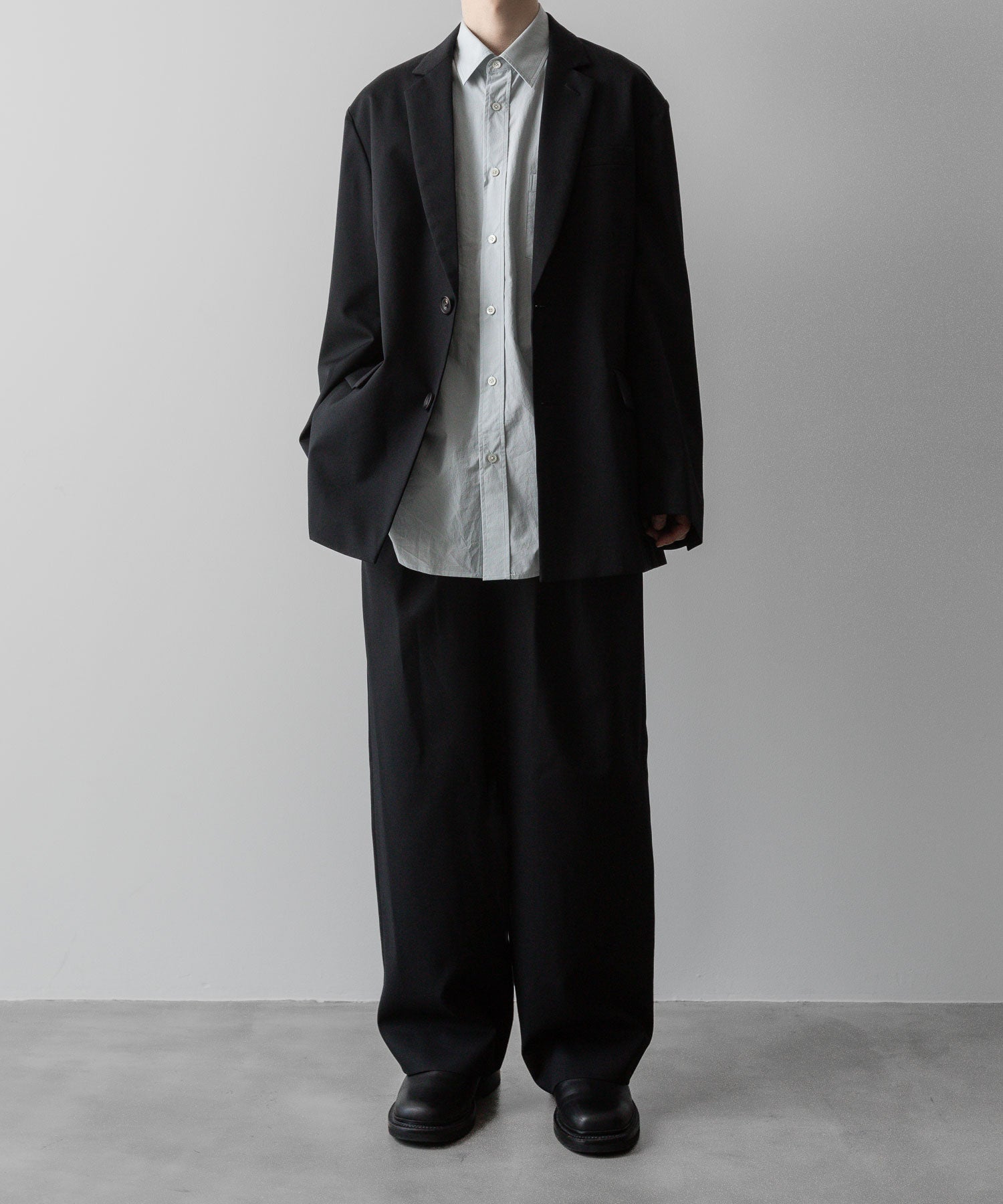 ssstein(シュタイン)の24AWコレクション OVERSIZED SINGLE BREASTED JACKET - BLACK 公式通販サイトsession福岡セレクトショップ