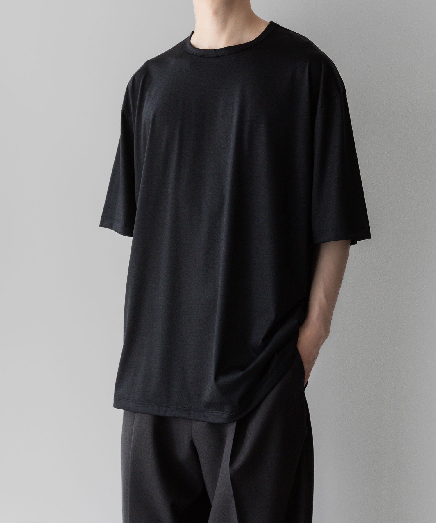 【KANEMASA PHIL.】カネマサフィル 36G WOOL SILKY TEEのBLACKの公式通販サイトsession福岡セレクトショップ