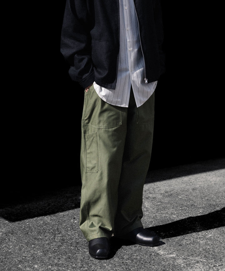 INTÉRIM インテリムGIZA BACK SATIN FRENCH AIR FORCE MECHANIC PANTSのOLIVE 公式通販サイトsession福岡セレクトショップ