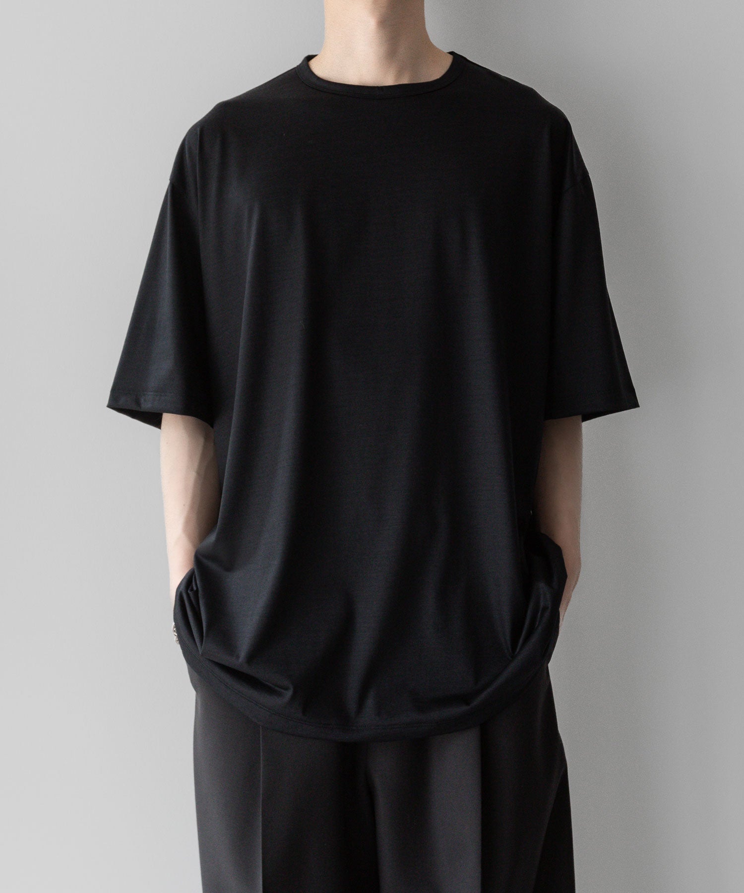 【KANEMASA PHIL.】カネマサフィル 36G WOOL SILKY TEEのBLACKの公式通販サイトsession福岡セレクトショップ