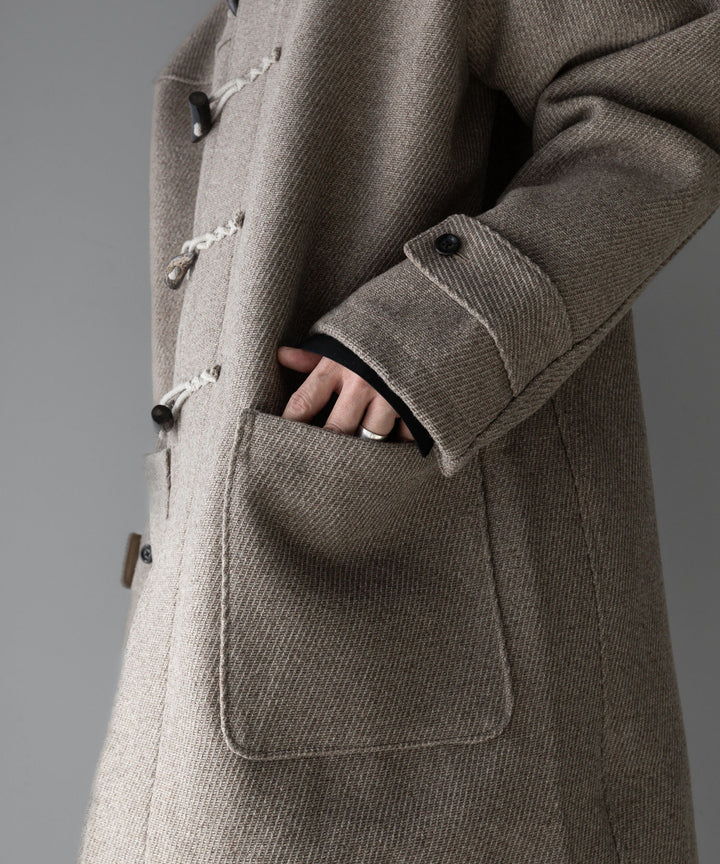 INTÉRIM(インテリム)の23AWコレクションHYPER BIG CASHMERE HEAVY ROYAL NAVY DUFFEL COAT - BEIGE 公式通販サイトsession福岡セレクトショップ