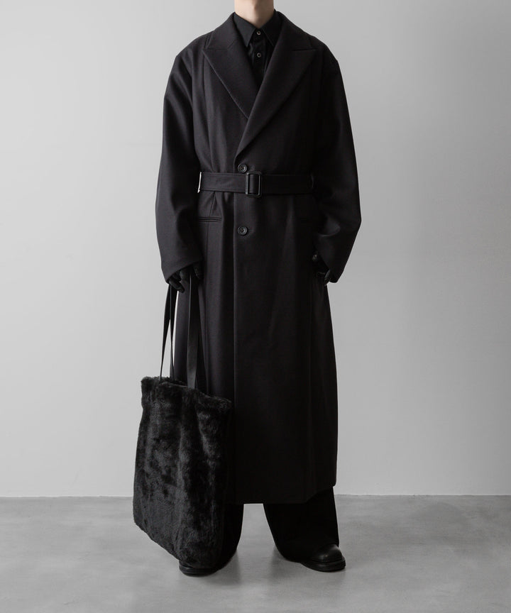 ssstein(シュタイン)の24AWコレクション OVERSIZED MAXI-LENGTH PEAKED LAPEL COAT - DARK CHARCOAL 公式通販サイトsession福岡セレクトショップ