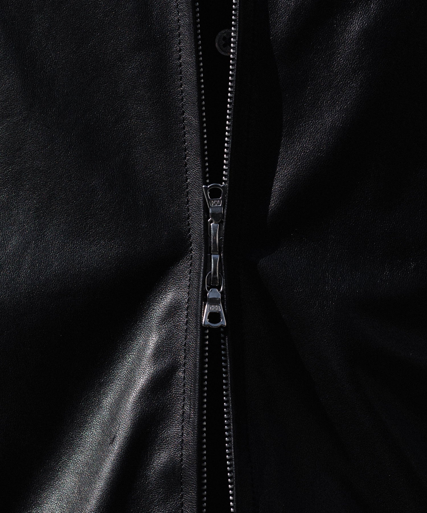 ssstein / シュタイン】LAMBS LEATHER LIGHT ZIP JACKET - BLACK