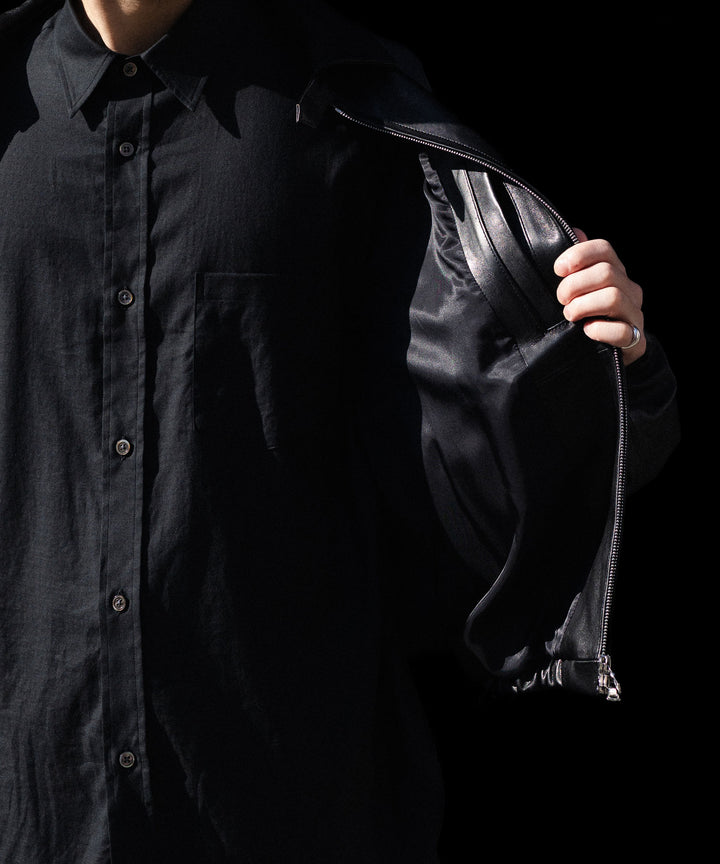 ssstein(シュタイン)のLAMBS LEATHER LIGHT ZIP JACKET - BLACKの公式通販サイトsession福岡セレクトショップ