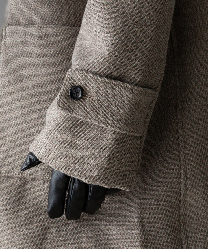 INTÉRIM(インテリム)の23AWコレクションHYPER BIG CASHMERE HEAVY ROYAL NAVY DUFFEL COAT - BEIGE 公式通販サイトsession福岡セレクトショップ