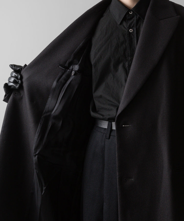 ssstein(シュタイン)の24AWコレクション OVERSIZED MAXI-LENGTH PEAKED LAPEL COAT - DARK CHARCOAL 公式通販サイトsession福岡セレクトショップ