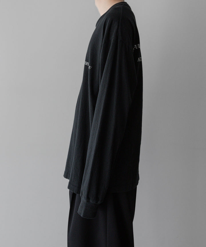 【Fujimoto】フジモトのOVERDYED LS TEE "FLOWERS" - BLACK 公式通販サイトsession福岡セレクトショップ