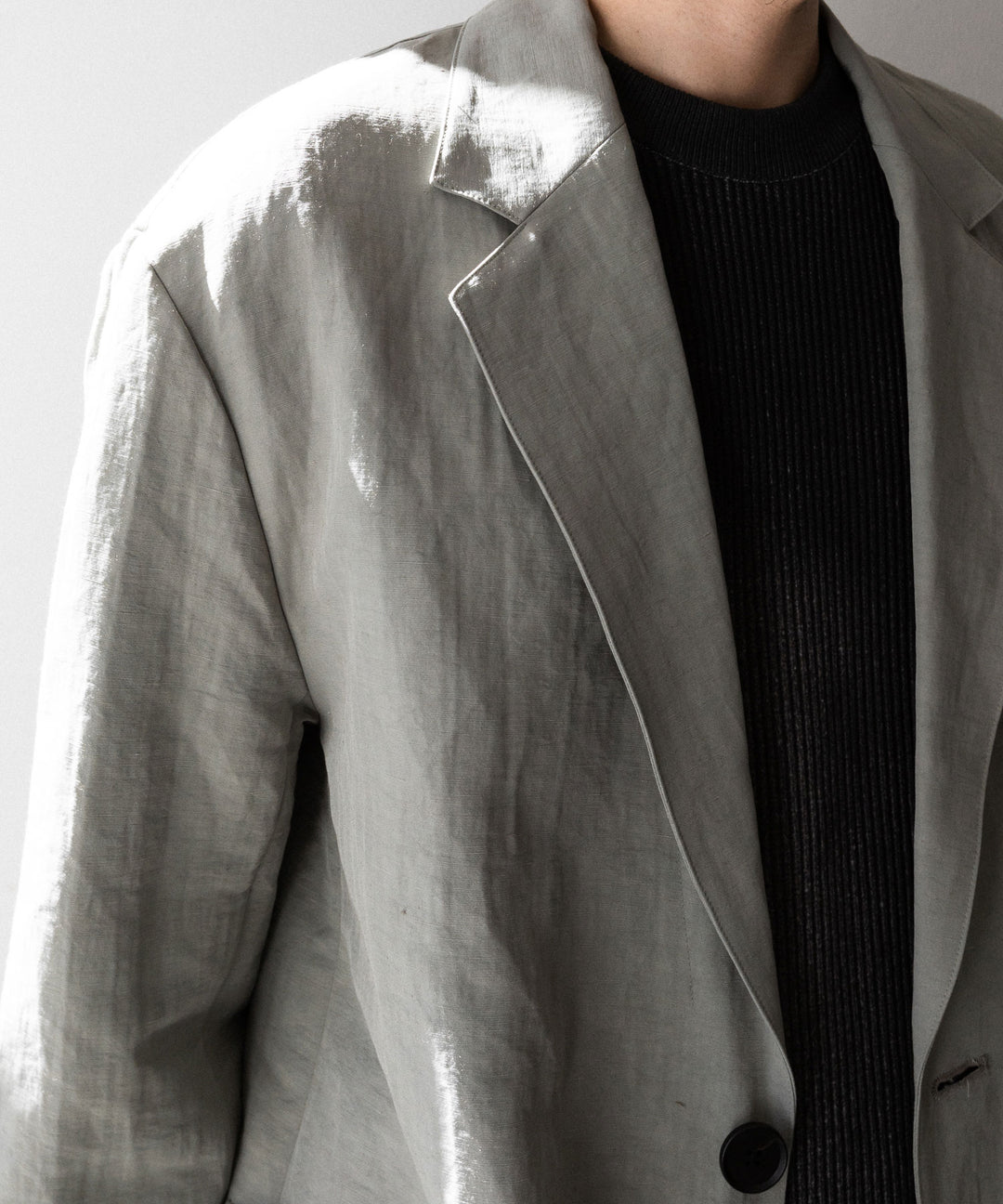 ssstein(シュタイン)のLI/NY POPLIN SINGLE BREASTED JACKET - BEIGE GREYの公式通販サイトsession福岡セレクトショップ